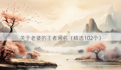 关于老婆的王者网名（精选102个）